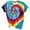 Blue, variant on Short Sleeve Shirts for Women Tie Dye Aesthetic Roll up Short Sleeve Tshirt Casual Summer Crew Neck Tops with Jeans
