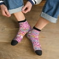 thumbnail image 3 of Rocae Peace Love and Dove Flower Power for Premium Adult Socks,Comfortable, Breathable, and Durable Socks, Perfect for Everyday Wear, 3 of 7