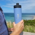 thumbnail image 3 of Aquapelli Vacuum Insulated Water Bottle, 18 Ounces, Denim Blue, 3 of 9