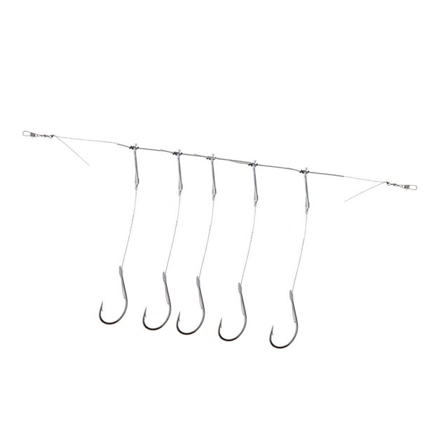Premium Leader Fishing Hook Ready Tied Hook Hair Rigs Wire 