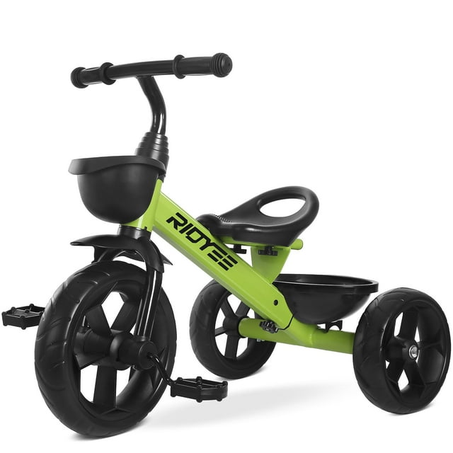 Triciclo RIDYEE para niños pequeños de 1,5 a 5 años, distancia entre ejes extra ancha