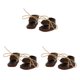 thumbnail image 2 of Vogacara Pair of Fashion Lace up Shoes for 12'' Blythe Doll Clothes Brown Type1, 2 of 6