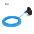 thumbnail image 2 of Alimentador de acuario de plástico azul y negro de 3 piezas con anillo de alimentación y ventosa para todo tipo de alimentos flotantes de hundimiento lento., 2 of 10