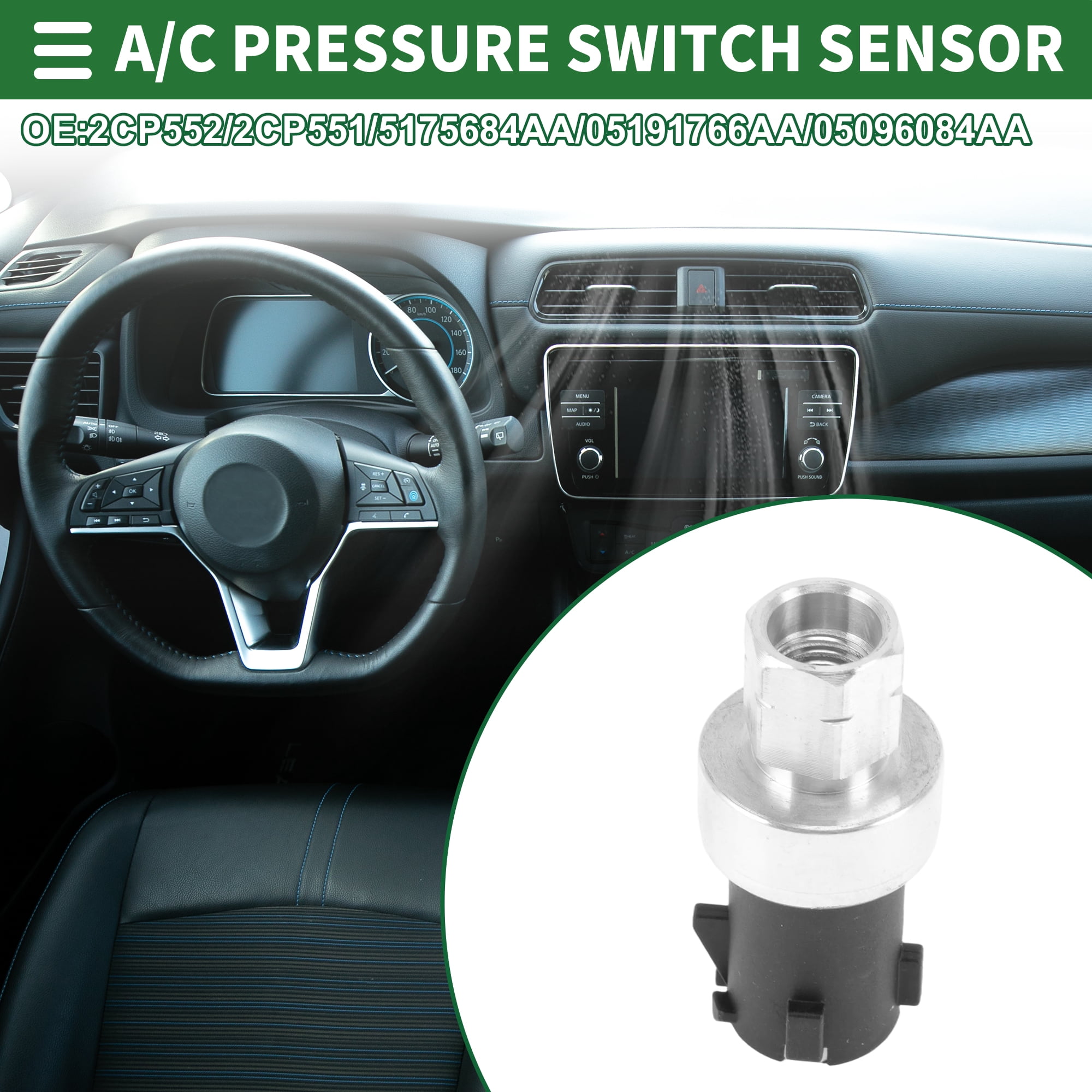 Unique Bargains A/C Pressure Switch Sensor for CHRYSLER 200 2011 and 300 2005-2012