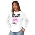 thumbnail image 3 of Funny What I Look In Guys Beagle Dog Women Plus Size Long Sleeve Graphic Tee Brisco Brands 2X, 3 of 5