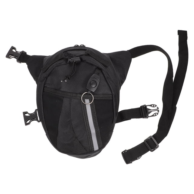 UPOUART 1Set Motorbike Leg Bag Black Oxford Cloth Adjustable Leg Circumference For Riders And Cyclists
