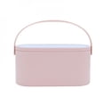 thumbnail image 1 of Cosmetics Box  Portable Makeup Box with LED Lighted Mirror for Travelling  Multi-purpose Makeup Organizer Carrying Case  Pink   Travel Size, 1 of 6