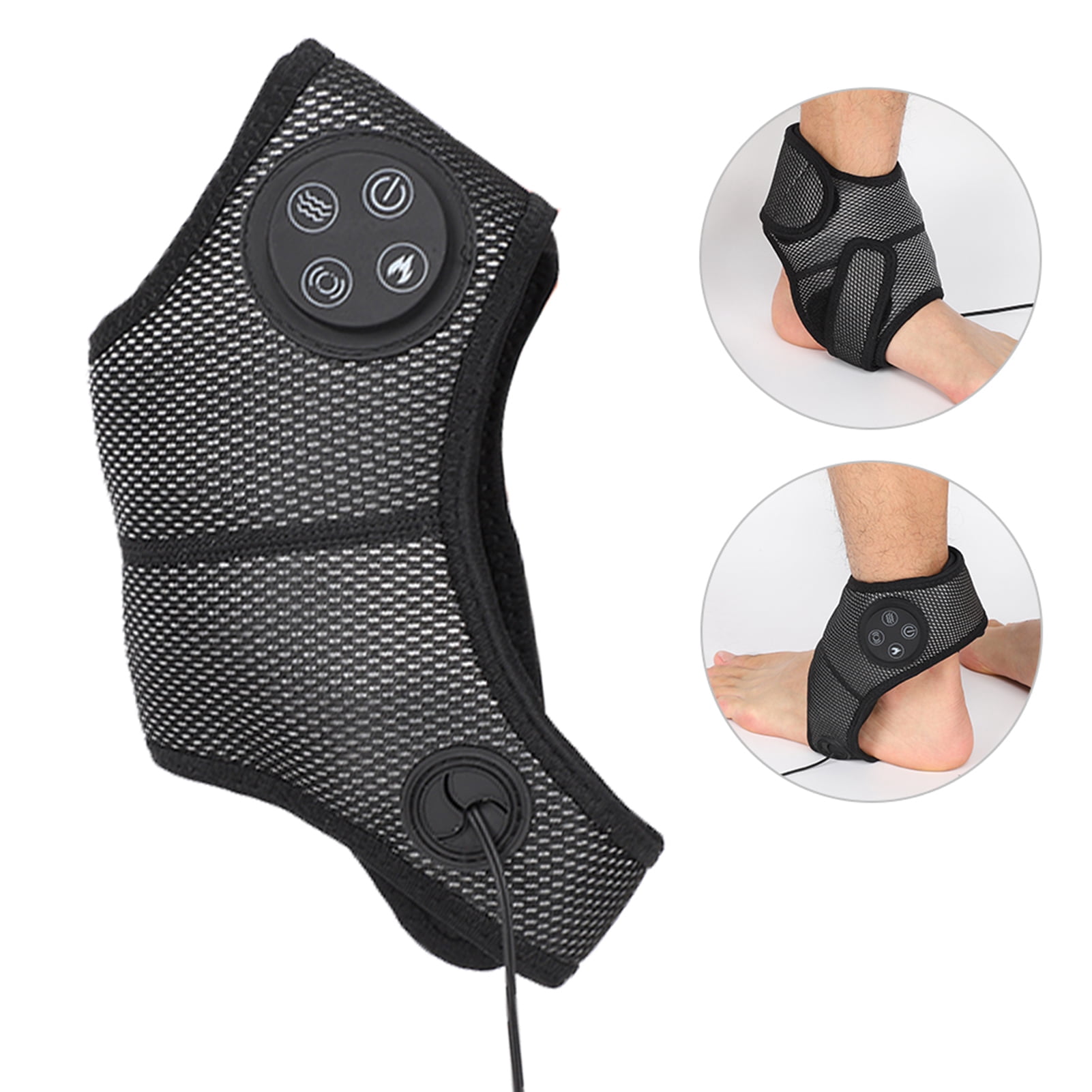 OTVIAP Electric Foot Ankle Massager Vibration Heating Foot Acupuncture Points Massage US Plug, Foot Ankle Massager, Foot Acupuncture Points Massage