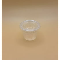 1oz PET Plastic Portion Cup Lids - 2,500 ct / pack