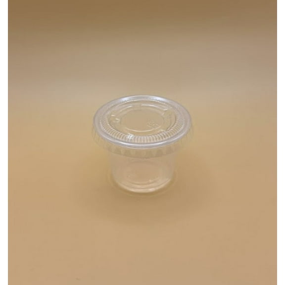 1oz PET Plastic Portion Cup Lids - 2,500 ct / pack