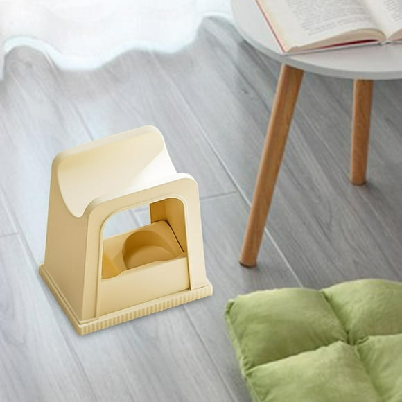 Reposapiés debajo del escritorio Taburete de almacenamiento beige perfecl