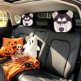 thumbnail image 4 of Homellea Husky Dog Car Headrest Covers, 9.84 Inch Double-Sided Printed Stretch Fabric Seat Head Rest Protectors for Cars, Trucks, SUVs, Interior Decor and Auto Accessories Set, 4 of 7