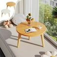 thumbnail image 1 of mtvxesu Table Basse Ronde en Bois Petite Table d'Appoint pour Salon Chambre Balcon 1 Pce, 1 of 6