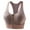 Pink, variant on Heliisoer Contrast Color High-strength Shockproof Front Zipper Sports Bra, Racerback, Running Bra, Tank Top, Seamless Sports Bra