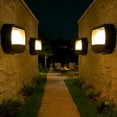 thumbnail image 4 of Luz solar para paredes exterior, iluminación impermeable LED para escaleras, lámpara decorativa Patio, jardín, jardín, pasillo, accesorio de acento, acento en el jardín, 4 of 7