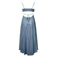 thumbnail image 7 of Sngxgn Women Full Slip for Under Dresses Adjustable Spaghetti Strap Sleeveless Dress Women's Slip Long Dress(Blue,L), 7 of 7