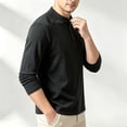 thumbnail image 5 of Chbgutlmr Undershirts for Men Long Sleeve Notch Neck Quarter Button T-Shirts Casual Fall Comfy Plain Shirts, 5 of 5