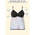 thumbnail image 4 of Swimsuits For All Women's Plus Size Adjustable Relaxed Fit Tie Front Underwire Tankini Top, 4 of 4