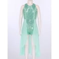 thumbnail image 3 of Sholeno Girls Sleeveless Sequined Birthday Prom Party Jumpsuit Pageant Dancing Romper Gowns Ball Mint Green 10, 3 of 6