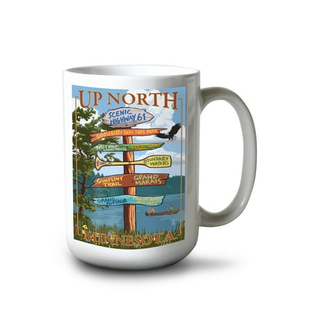 

15 fl oz Ceramic Mug Gooseberry Falls Minnesota Destinations Sign Dishwasher & Microwave Safe
