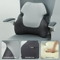 thumbnail image 4 of Long Back Lumbar Support Pillow - Full Back Pain Relief & Posture Improvement - Memory Foam Cushion for Office, Gaming, Car, 4 of 6
