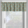 thumbnail image 4 of Ambesonne Orient Valance & Curtain, Daffodils, 55"x24", Teal Orange, 4 of 6