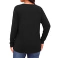 thumbnail image 5 of WellSize Plus Size Women Blouses Lace Long Sleeve Boho Tops Crew Neck Fall Shirts Trendy Tunic Blouses, 5 of 9