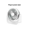 thumbnail image 2 of Shapeiony Ventilateur Électrique de Table 3 Vitesses Réglable Commande Tactile Lavable Réutilisable Réduction du Bruit 4W Ventilateurs d'Intérieur pour la Maison avec Câble Blanc Alimentation USB, 2 of 8