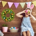 thumbnail image 6 of Clearance! Suncoda Easter Wreaths, Spring Garland 15.8"x15.8" Spring Wreaths for Front Door with Easter Eggs, Spring Twigs Flowers Decorations Colorful Indoor Outdoor Home Decor, Easter Decorations, 6 of 7