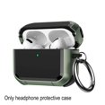 thumbnail image 1 of Armor Protective Case For Airpods Pro 3, Hard Shell With Metal Carabiner, Wireless Charging, 1 of 8