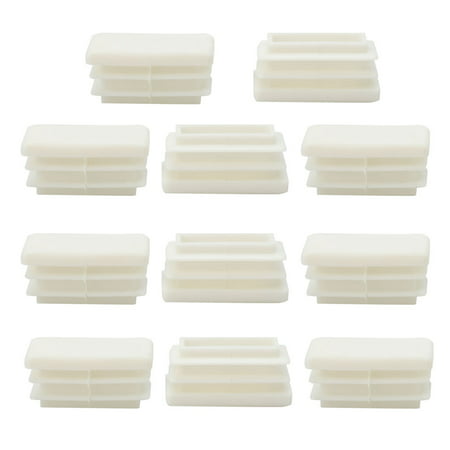15 X 30mm Plastic Rectangle Ribbed, Plastic Caps For Outdoor Furniture Legs