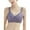 Purple, variant on AILIVIN Women Wireless Bras Comfort Women's Lace Bra Women Bra Adjustable Wider Straps Back Support Full Coverage Bras Lifting Up Bras No Wire Minimizer Bras Black 34DD