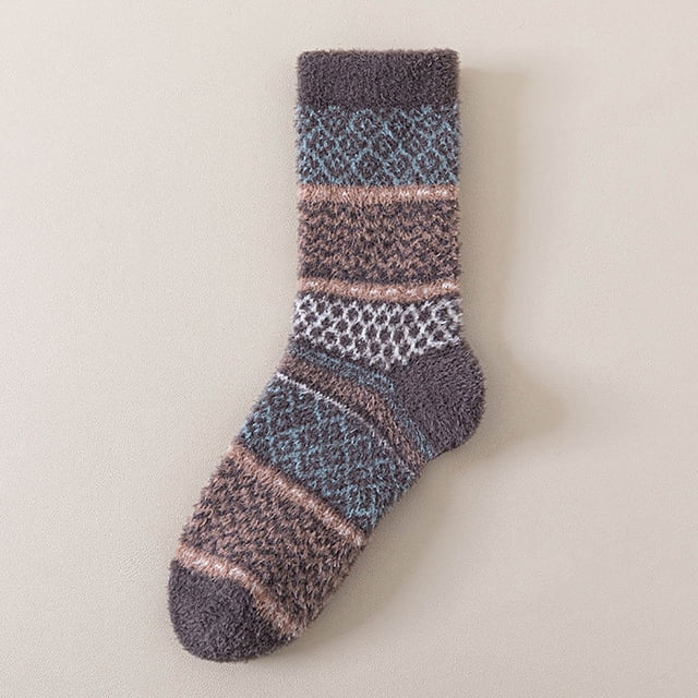 Calcetines para mujer, pantuflas, calcetines de invierno cálidos con forro polar, calcetines acogedores, suaves, gruesos y peludos, calcetines navideños para mujer