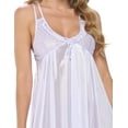 thumbnail image 5 of Casual Nights Women's Satin Lace Camisole Nightgown, 5 of 5