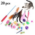 thumbnail image 3 of 20PCS Cat Toy Set Assorted Funny Interactive Cat Teaser Toy Cat Feather Toy, 3 of 7