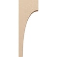 thumbnail image 3 of 5"W x 10"D x 30"H Thin Stockport Rough Cedar Woodgrain TimberThane Corbel, Primed Tan, 3 of 6