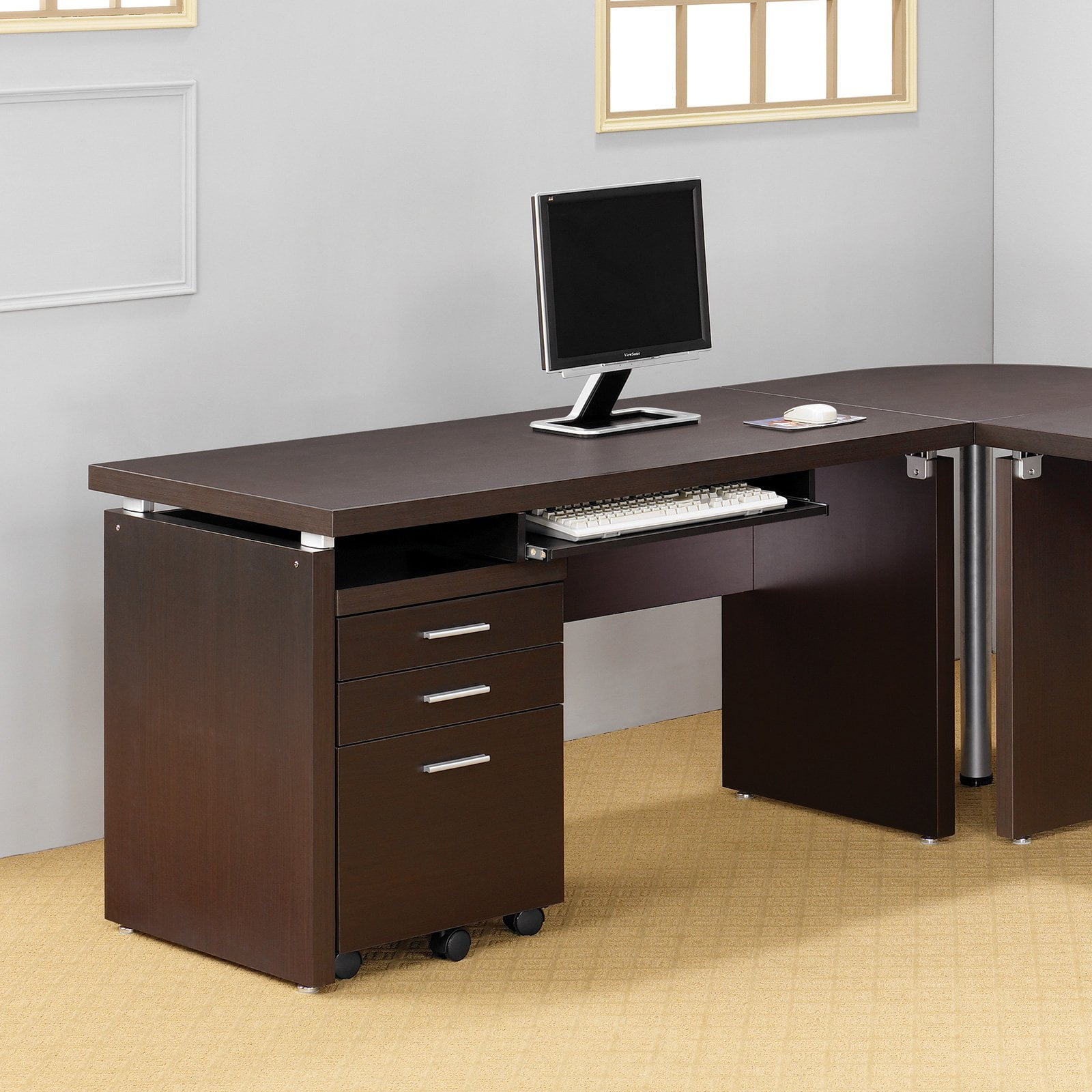 COMPUTER DESK, CAPPUCCIN;O, 55.00 X 27.50 X 30.75