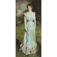 thumbnail image 2 of Harrington Mann 10x18 Gold Ornate Wood Frame and Double Matted Museum Art Print Titled - Portrait of Miss Isabella Nairn (1901), 2 of 4