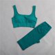 thumbnail image 2 of Gibobby Conjunto de yoga para mujer Conjunto de ropa de yoga Moda Sexy Correr al libre Desnudo Ropa deportiva Ropa deportiva de secado rápido ajustada(Verde,G), 2 of 3