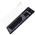 thumbnail image 3 of Teclado de Silicona Portátil, Silencioso y Plegable, USB, Flexible, Suave, Impermeable, Enrollable, para PC y Portátil., 3 of 9