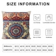 thumbnail image 6 of YANMS Sweet Designs Boho Mandala Square Accent Decorative Couch set of 2 Throw Pillow Cover Case Tapestry Turquoise Hipster Hippie Patterned Vintage Colorful Teal Blue Red White, 6 of 6