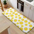 thumbnail image 5 of Yellow Lemon Fruit Slices White Pattern Kitchen Rug Mat,Kitchen Runner Rugs Non Skid Washable,Decorative Kitchen Floor Mats for Kitchen,Sink,Laundry,17"x47.2", 5 of 7