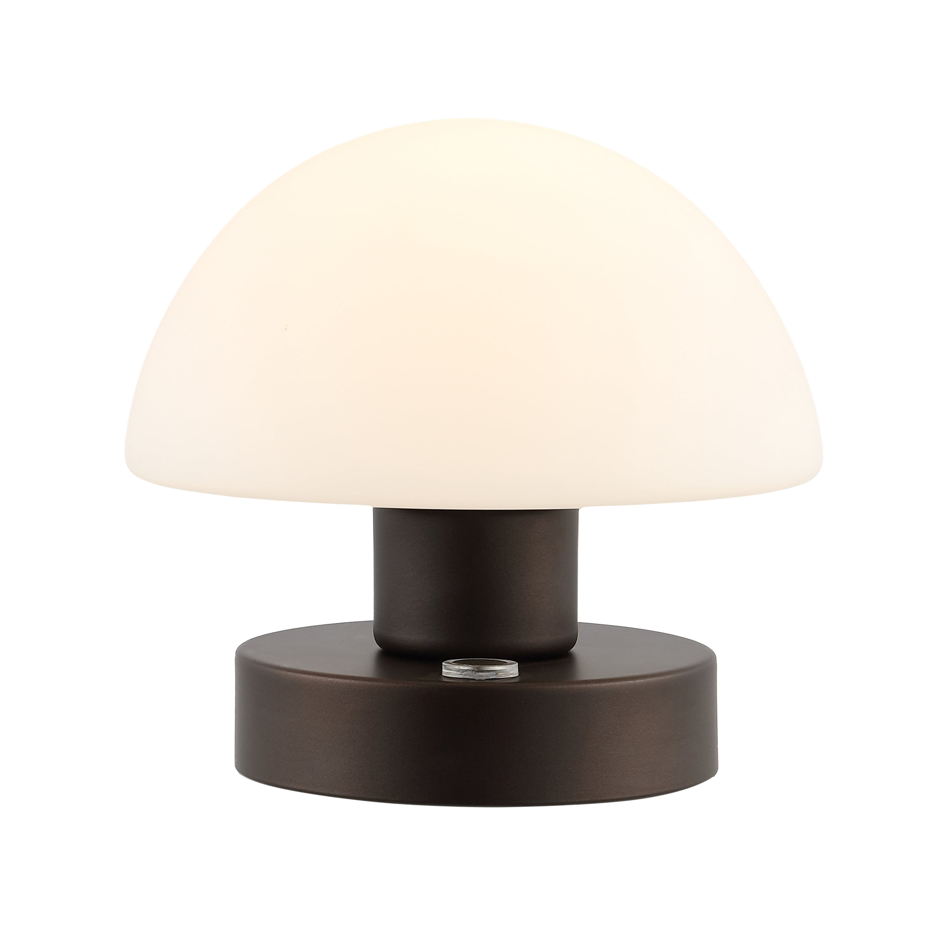 JONATHAN Y Zoe 5.75" Bohemian Farmhouse Iron Rechargeable Integrated Portable LED Table Lamp, Oil Rubbed Bronze/White, JYL7113A