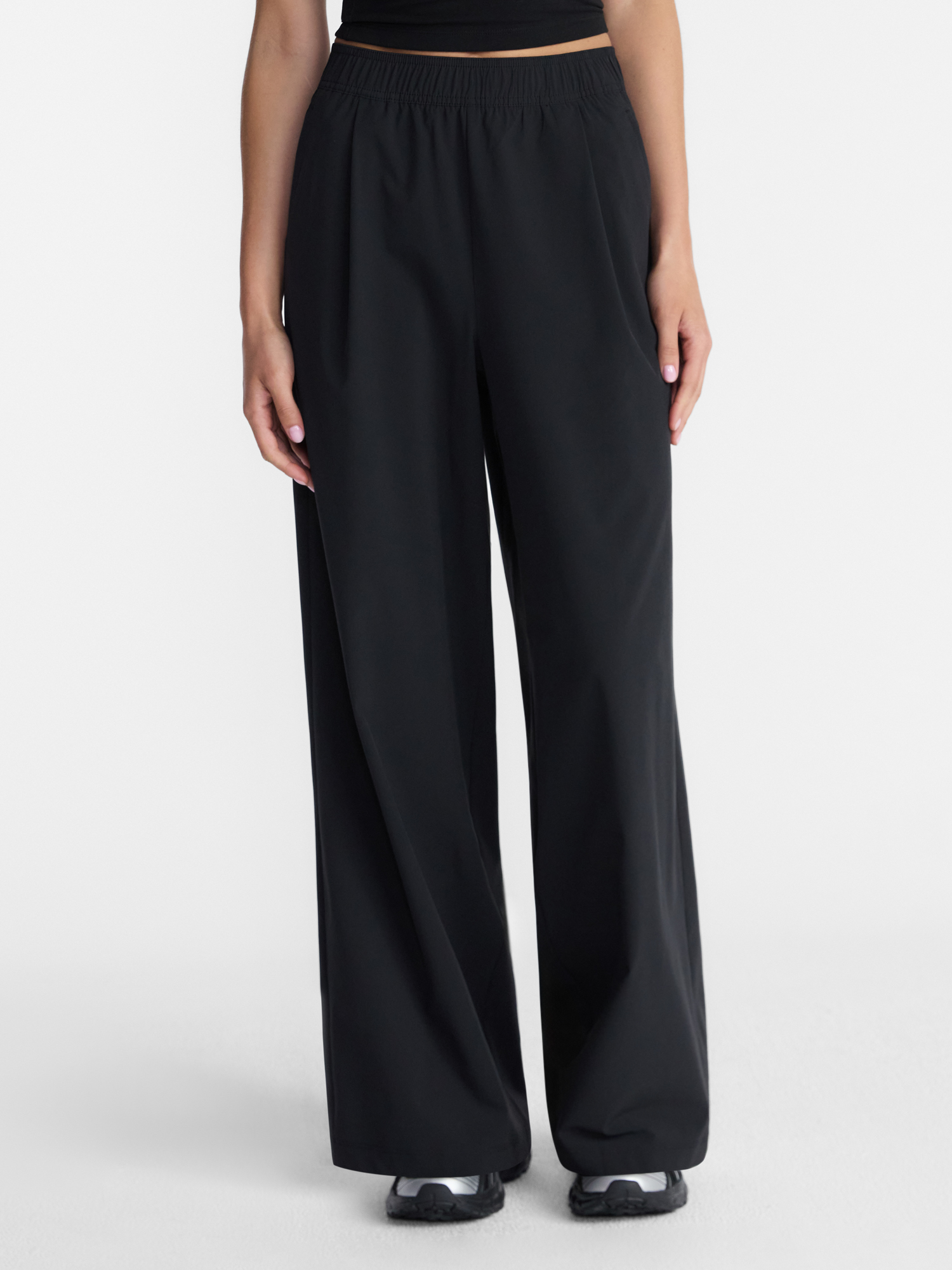 Avia Women's and Women's Plus FeatherStretch Woven Wide Leg Pants, 30'' Inseam, Sizes XS-4X