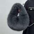 thumbnail image 1 of Bolso portátil para mujer, bolso popular de otoño e invierno, bolso de felpa de nicho de alto sentido, bolso de mano, 1 of 6