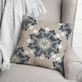 thumbnail image 3 of Creative Products Blue Medallions on Gray 18x18 Indoor / Outdoor Pillow, 3 of 3