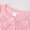 thumbnail image 5 of Fozruso Girls' Summer Cardigans Girls Knit Cardigan Short Sleeve Summer Shirt Lightweight Open Front Top For Toddler Baby Kids,4-5 Years,Pink, 5 of 7