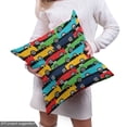 thumbnail image 4 of Ambesonne Race Car Fabric by the Yard Upholstery, Colorful Vehicles Pattern, 3 Yards, Charcoal Grey Multicolor, 4 of 4