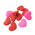 thumbnail image 1 of 6 PCS Silicone Tennis Racket Vibration Dampeners Heart Shape Tennis Racquet Absorbers Tennis Racket Strings Dampers for Players (Red and Rosy), 1 of 5