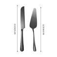 thumbnail image 3 of Tunhigl Stainless Steel Cutlery Set - Elegant 2-Piece Knife & Spoon Set for Weddings, Parties & Daily Use | Mirror Polished & Rust-Proof Silverware Black, 3 of 4